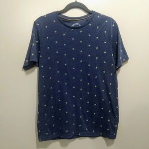 Denim and Flower Pineapple T-shirt Top